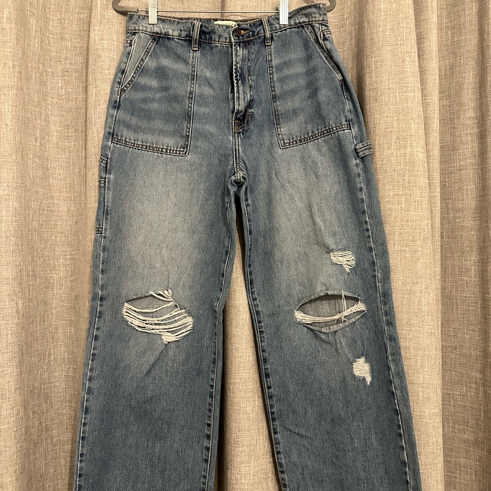 Distressed Denim Jeans